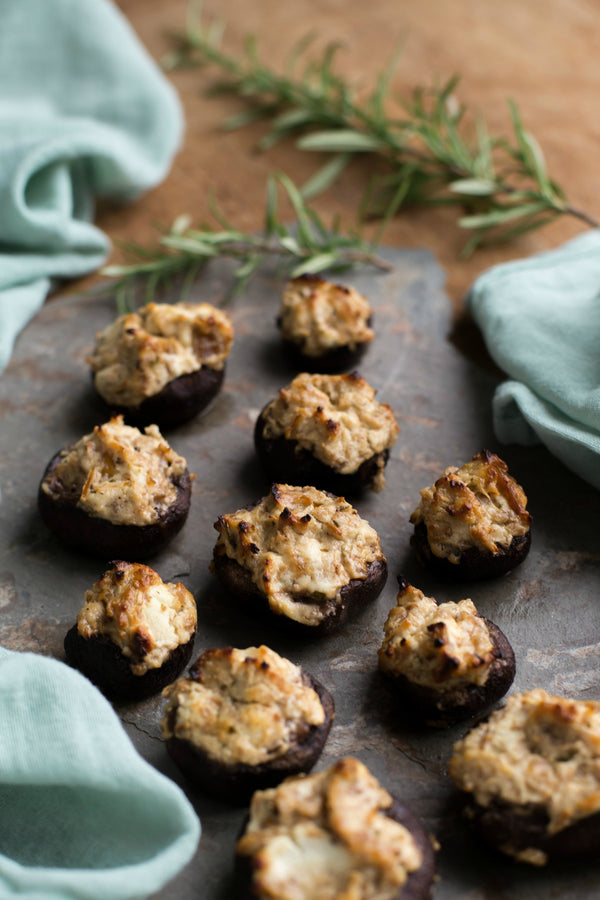 Stuffed Mushrooms with Goats Cheese